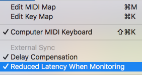 ableton midi controller latency