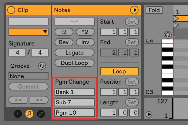 Reason 9 Midi Implementation Chart