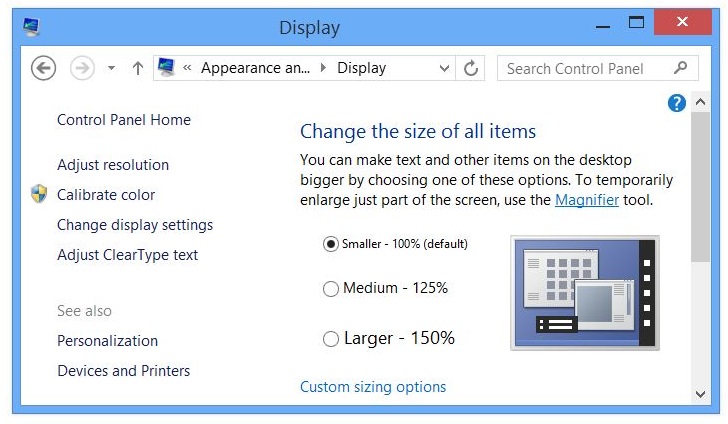 calibrate mouse pointer