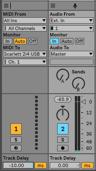 モニタリング時に低レイテンシー に関するよくあるご質問 Ableton