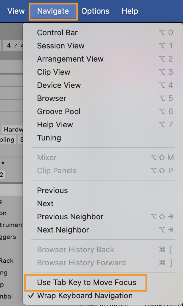 Keyboard shortcuts not working Ableton