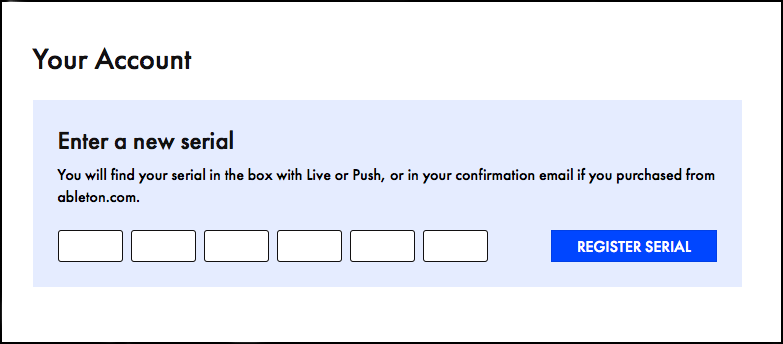 ableton serial numbers