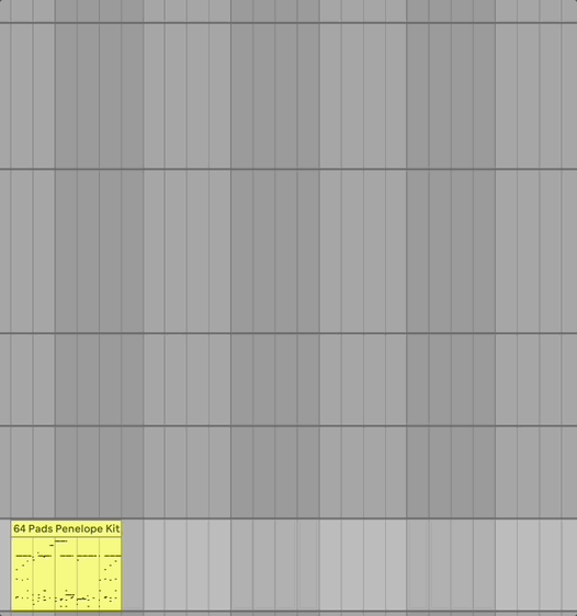 GIF demonstrates copying a MIDI Clip and pasting to an audio track as bounced audio