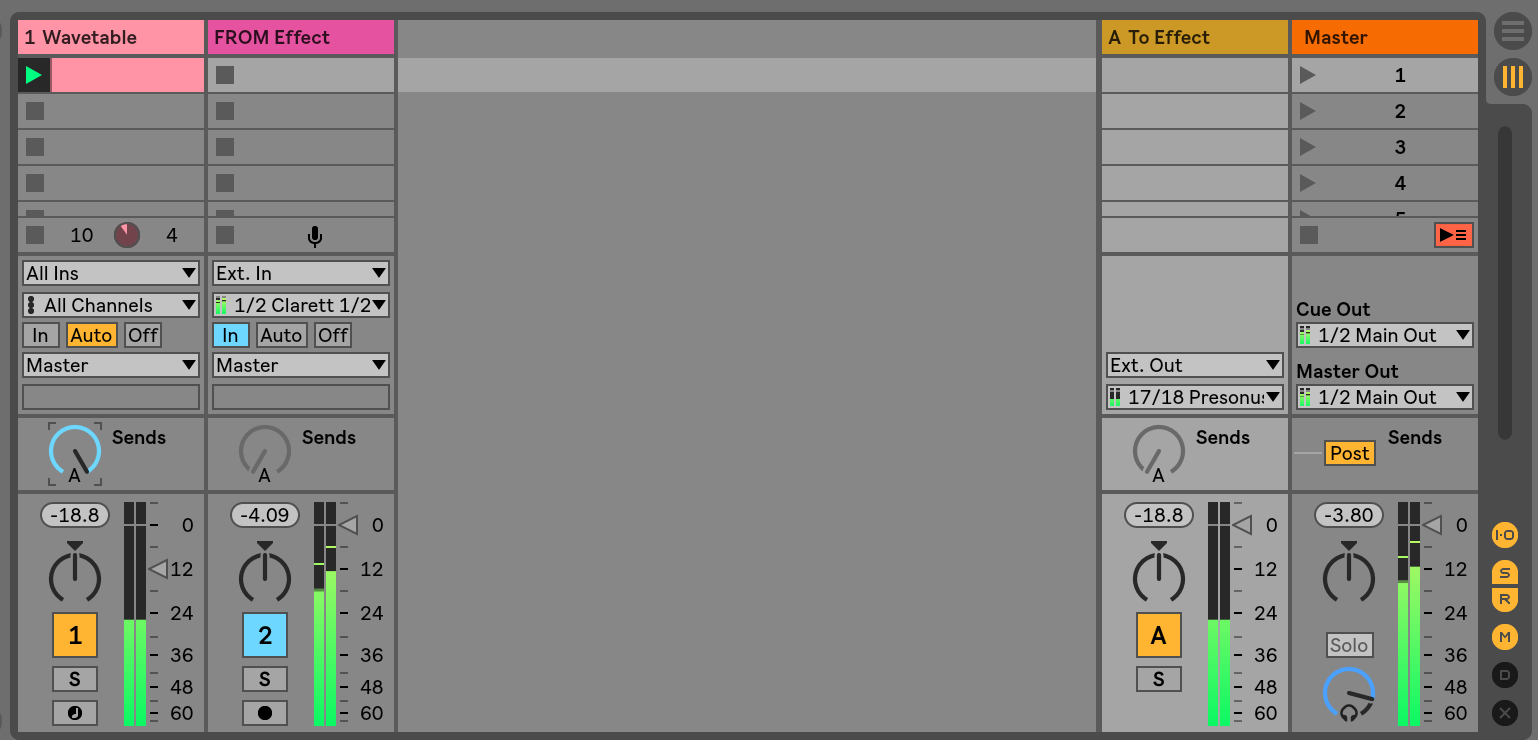 silent audio file ableton