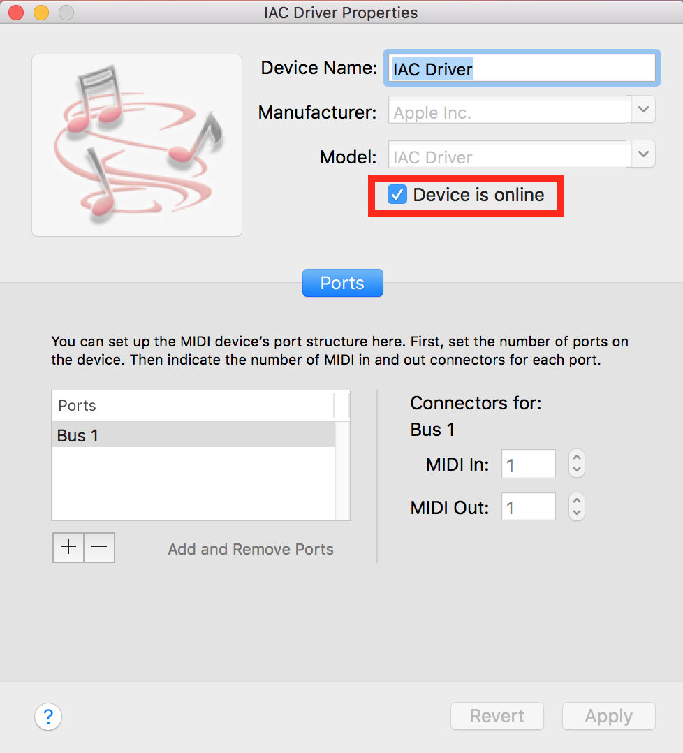 midi driver for mac os x