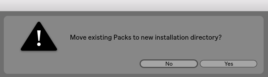 ableton live packs are empty