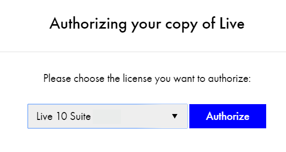 Ableton authorization code