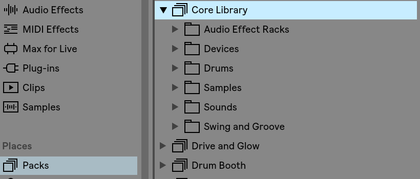 ableton live 9 sound packs