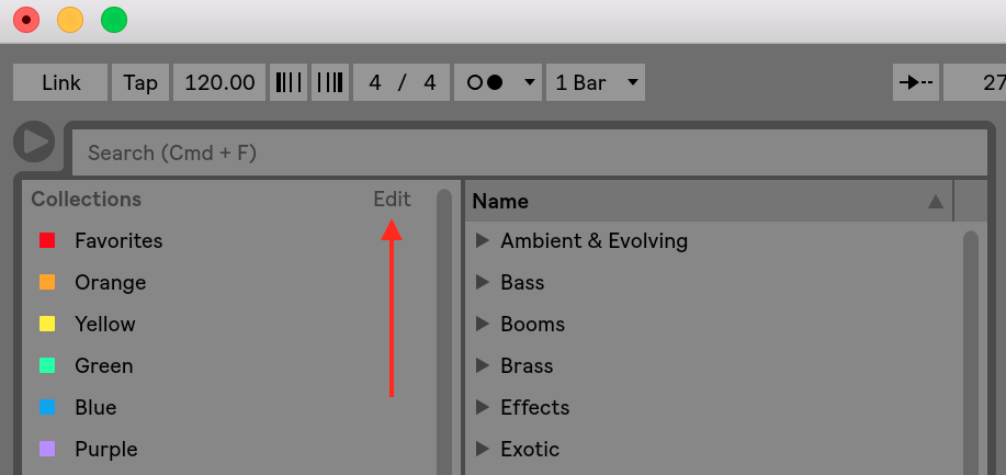 Using Collections – Ableton