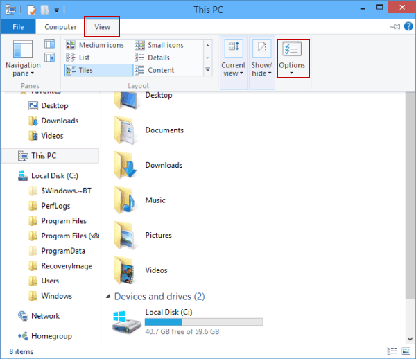 change default folders windows 10