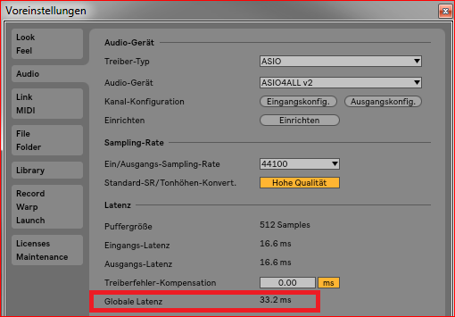 no sound with focusrite usb asio ableton 10