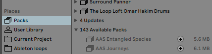 ableton live packs not installing