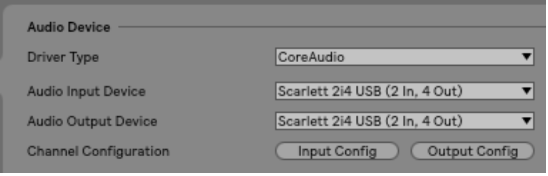 settings for focusrite usb asio