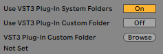 Ableton Live Plugin Folder