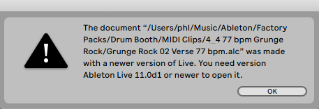 open ableton live packs in reason