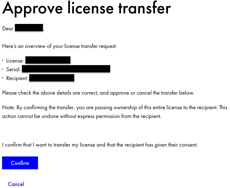 Transferring ownership of a Live or Push license – Ableton