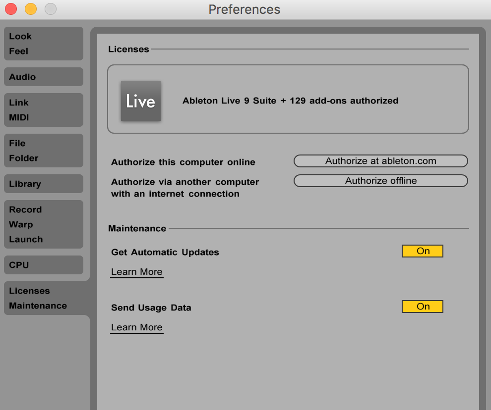 Ableton live 9 update